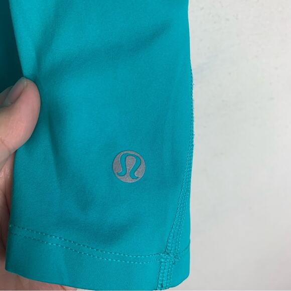 Lululemon Trail Bound women's size 4 1/2 zip blue mesh luxtreme cold weather run - Picture 9 of 14